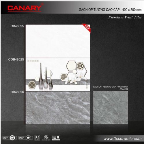 Bộ gạch ốp tường Canary 30x60 mã CB48025 - CDB48025 - CB48026 
